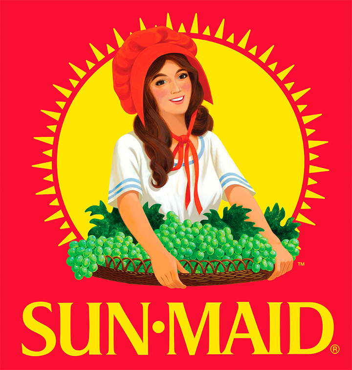 Sun Maid Maiden Chevron Banner TM